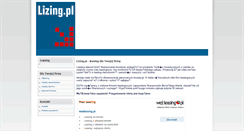 Desktop Screenshot of lizing.pl